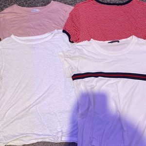 Set of 4 tees size small